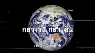 ดูดาวกัน EP185: กลางวันกลางคืน โลกหมุนรอบตัวเอง อย่างไร 🌎🌍🌏