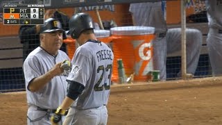 PIT@MIA: Freese delivers four hits, two RBIs