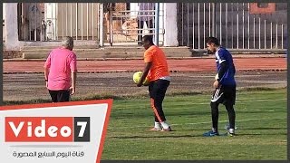 بالفيديو..شاهد تدريبات شاقة لأحمد الشناوى فى مران الزمالك