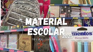 COMPRANDO MATERIAL ESCOLAR 2025!! 🏫📓📏 #escola #papelaria