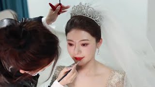 #成都新娘跟妆 新娘跟妆vlog 分享#化妆前vs化妆后 #婚礼化妆师