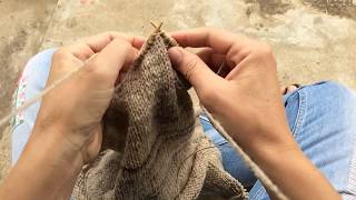 Portuguese knitting - The Knit stitch