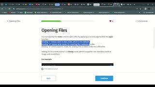 111 Opening Files | Python Developer | Sololearn