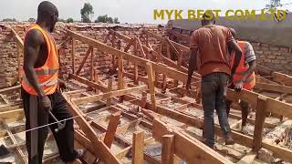 Fixing a leaking roof of a hidden roof house