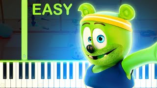 5 Famous Gummy Bear Songs Slow And Easy Piano Tutorial Beginner