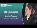 CSS :is(.awesome) - Martine Dowden - Copenhagen DevFest 2023