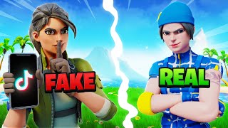 Trying out for a TIKTOK Clan as a FAKE DEFAULT SKIN in Fortnite...