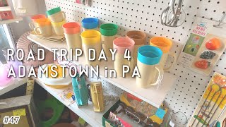 【Road Trip day4】アダムスタウン｜Mad Hatter Antique Mall｜アンティークの聖地｜Fire-King｜ファイヤーキング｜ペンシルベニア｜アメリカ生活