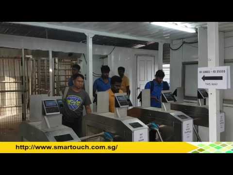 Facial Recognition technology integrated with tripod / turnstile in BCA EPSS construction stie demo. Facial Recognition technology integrated with tripod / turnstile in BCA EPSS construction stie demo.
