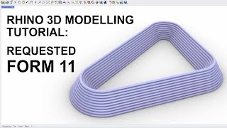 Rhino 3D CAD modelling tutorial: Viewer Requested Form 11