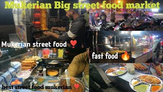 Mukerian city street food market🔥 street food/City food❣️/ dussehra ground mukerian ❣️/mukerian city