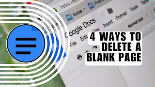 💲 SIMPLE: 4 Ways to Delete a Blank Page | Google Docs Tutorial | Full Guide