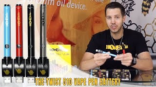 The HoneyStick TWIST Vape Pen Battery w/ Variable Voltage for 510 Thread Prefilled Cartridges