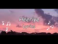 Teri hoke maraan Jind Jaan karaan | Heeriye | Lyrics Video Song | English #Terihokemaraan #heeriye