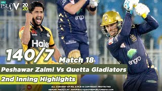 Quetta Batting | Peshawar Zalmi Vs Quetta Gladiators | Highlights Match 18 | HBL PSL 5|MB2