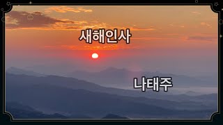 [시낭송] 새해인사 / 나태주