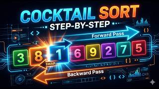 Cocktail Sort Algorithm Visualized Easy Explanation