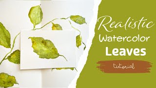 How to Paint a Realistic Watercolor Leaf