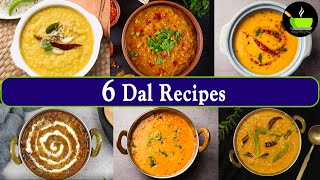 How to make Simple Dal Recipe | 6 Easy Dal Recipes | How to make Dal Fry | Basic Dal Recipes