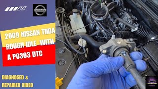 2009 Nissan Tiida With A P0303 And A Rough Idle Condition. Diagnosed And Repaired Video