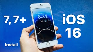 Install Ios16 update on iPhone 7, 7+ || Update iPhone 7 on iOS 16