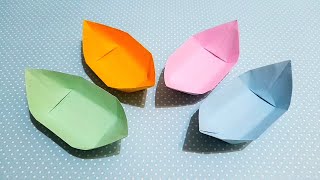 SO EASY (´ε｀ )♡ DIY ORIGAMI BOAT (6) ! 簡單折紙船 (6) 🛶 #नाव #THUYỀN #KAPAL #নৌকা #折り紙 #종이접기 #摺紙 #origami