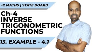 12th | eg 4.1 | Inverse trigonometric functions | State Board | ram maths