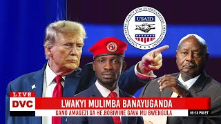 BREAKING: SENTE ZABASIY@ZI ZIBATADDE KU BUNKENKE, DONALD TRUMP ABALABISIZZA