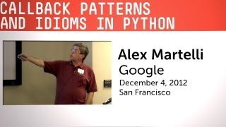 Callback Patterns and Idioms in Python