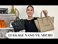 CELINE LUGGAGE NANO VS MICRO 👛  plus how I tie my twilly and which is my favorite 😳 mrs_leyva