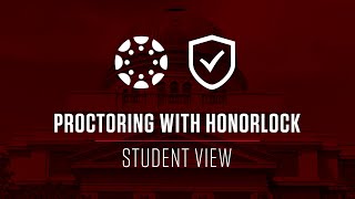Proctoring With Honorlock Student View On Canvas