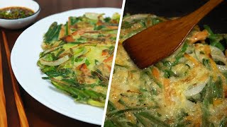 Crispy leek pancake | Koreans' favorite food | ready in 10 minutes a homebody's recipe