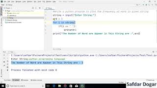 Count Frequency of Words Appear in a String in Python