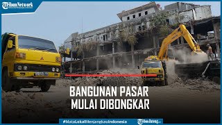 Bangunan Pasar Banjarsari Pekalongan Mulai Dibongkar