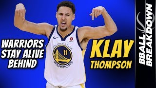 WARRIORS Stay Alive Behind Klay Thompson