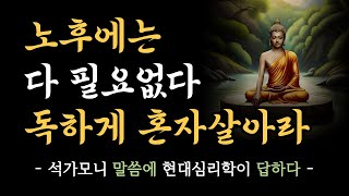 나이들수록 혼자가 되어야 하는 이유 | 노후에는 혼자가 가장 행복하다ㅣ석가모니 말씀과 현대심리학의 답변 | 오디오북