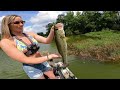 Fishing for 15lb Bass w Topwater in HIDDEN Trophy Pond!