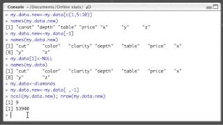 Selecting and removing columns from R dataframes