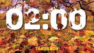 Autumn 2 Minute Fall Timer with Calming Music 🍂 and Alarm at End