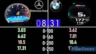 BMW M4 CSL 550PS VS MERCEDES AMG E63S 612PS ACCELERATION 0-250KM/H | 100-250KM/H