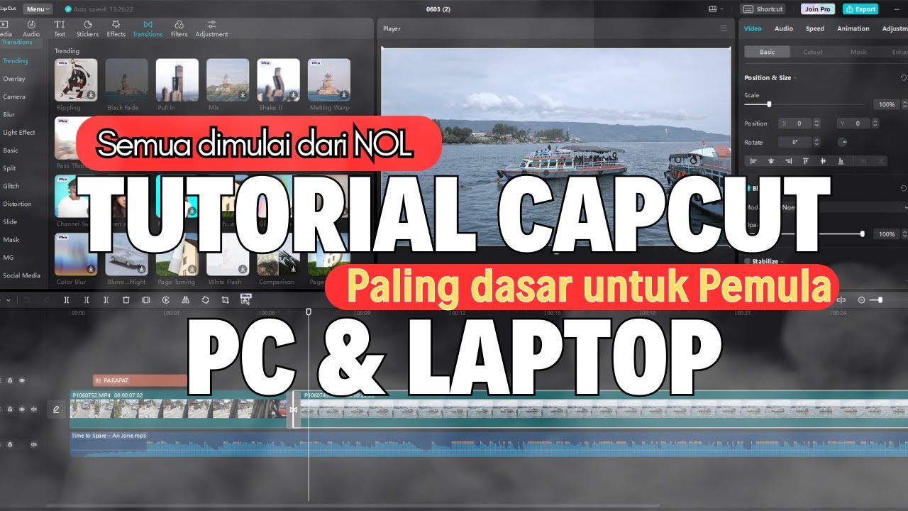 Tutorial Capcut PC Pemula 2023 - Aplikasi Edit Video Gratis PC Tanpa ...