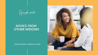 220. Advice from Other Widows ┃The Widowed Mom Podcast