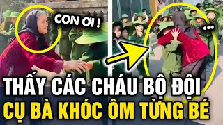 Nhìn thấy các cháu nhỏ HÀNH QUÂN giữa thời bình, cụ bà xúc động BẬT KHÓC ôm từng cháu | Tin 3 Phút