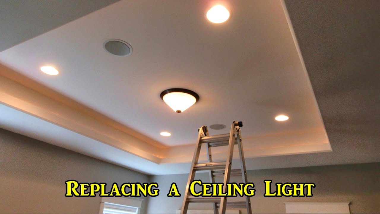 Replacing A Ceiling Light Youtube