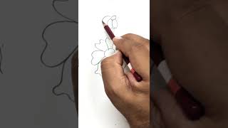 Easy flower drawing for kids l Flower drawing l pencil drawing for kids l kid's drawing #kidsart
