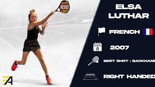 Elsa Luthar - College Tennis recruiting video - FALL 2025