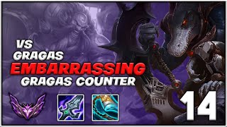 EMBARRASING GRAGAS ABUSER - Renekton vs Gragas 8/1/5 - [Patch 13.6]