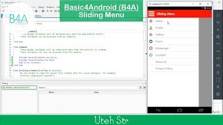 Basic4Android (B4A) | Sliding Menu