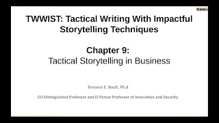 TWWIST CH9 Business Storytelling: Part 1