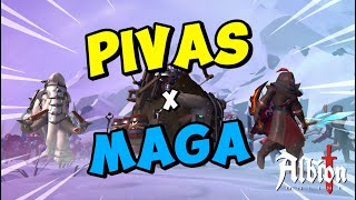 WAR | PIVAS x MAGA | Massive PvP Battle 150v150, ShotCaller PoV ZvZ | Albion Online